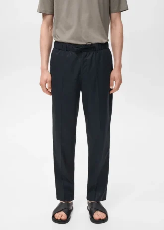 Pantaloni jogging in cotone e lyocell