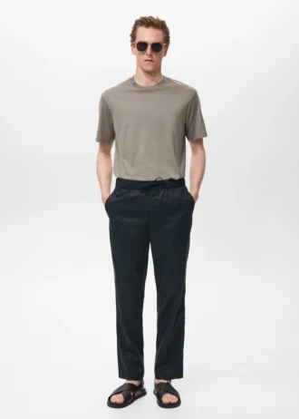 Pantaloni jogging in cotone e lyocell