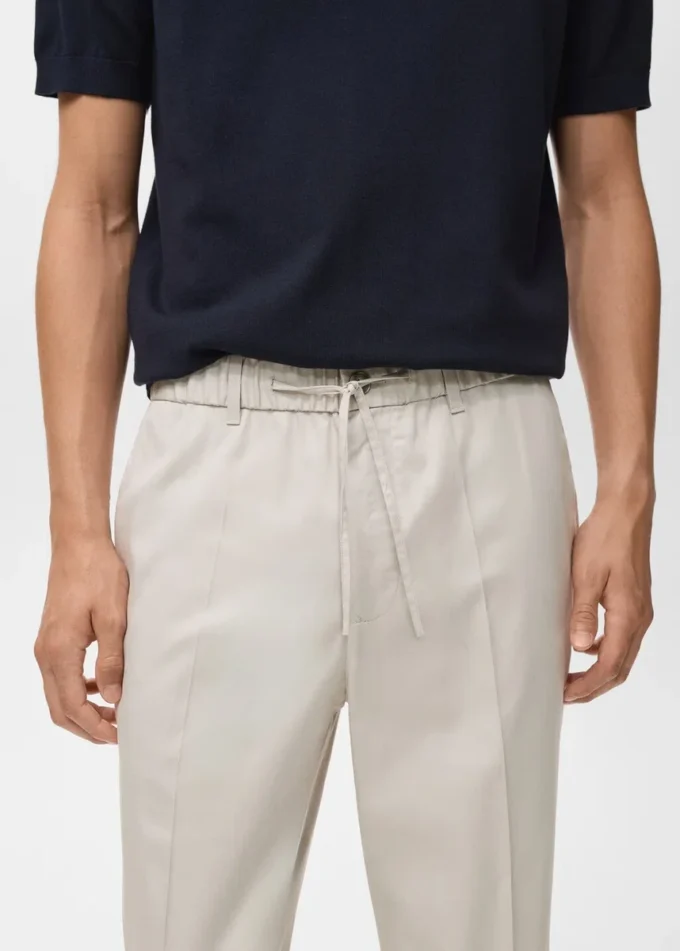 Pantaloni jogging in cotone e lyocell