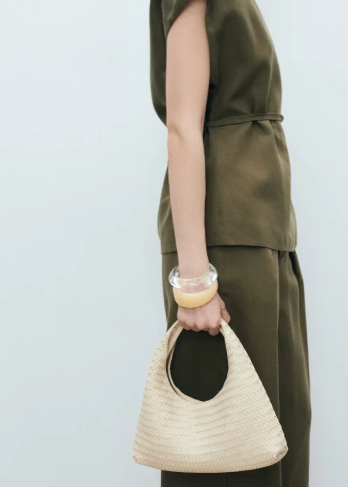 Pantaloni plissettati in misto lino Pantaloni plissettati in misto lino