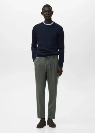 Pantaloni regular fit in velluto a coste con pinces Pantaloni regular fit in velluto a coste con pinces