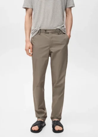 Pantaloni slim fit 100% cotone