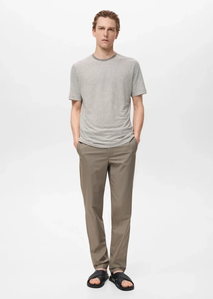 Pantaloni slim fit 100% cotone Pantaloni slim fit 100% cotone