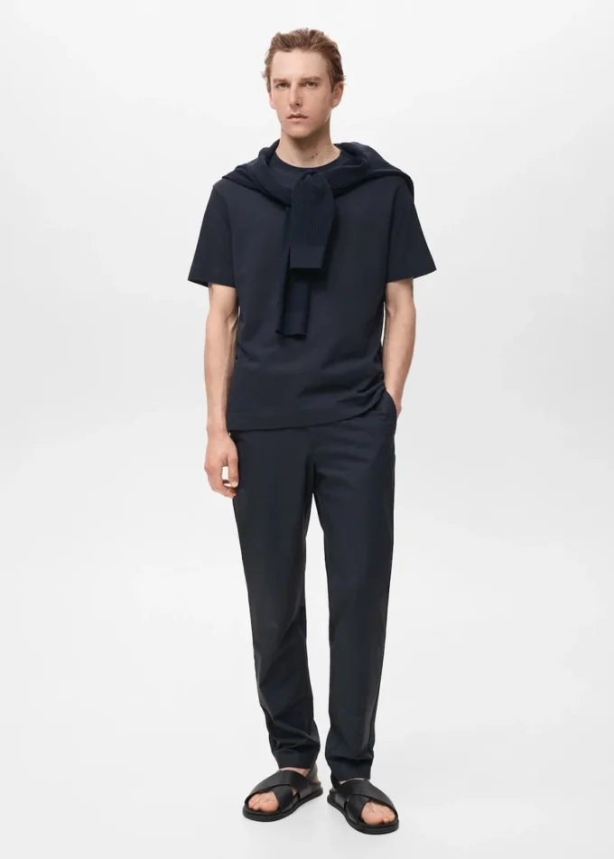 Pantaloni slim fit 100% cotone Pantaloni slim fit 100% cotone