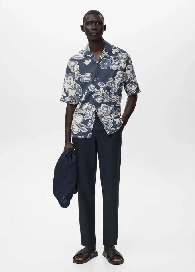 Pantaloni slim fit 100% lino Pantaloni slim fit 100% lino