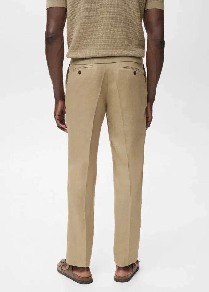 Pantaloni slim fit 100% lino Pantaloni slim fit 100% lino