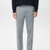 Pantaloni slim fit a righe Pantaloni slim fit a righe