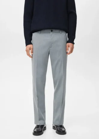 Pantaloni slim fit a righe