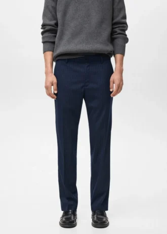 Pantaloni slim fit a righe