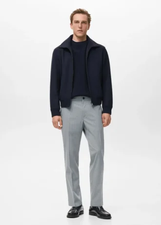 Pantaloni slim fit a righe