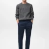 Pantaloni slim fit a righe Pantaloni slim fit a righe