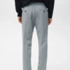 Pantaloni slim fit a righe Pantaloni slim fit a righe