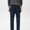 Pantaloni slim fit a righe Pantaloni slim fit a righe