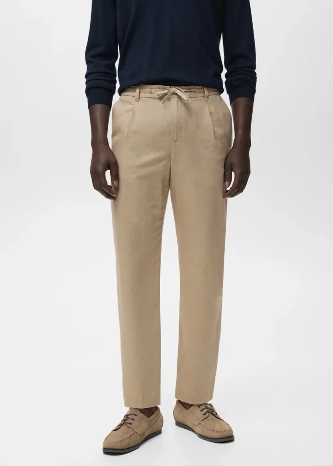 Pantaloni slim fit con coulisse Pantaloni slim fit con coulisse