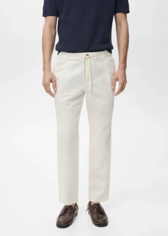 Pantaloni slim fit con coulisse