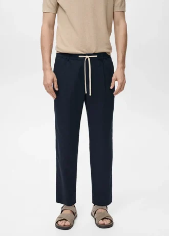 Pantaloni slim fit con coulisse