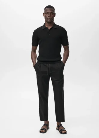Pantaloni slim fit con coulisse