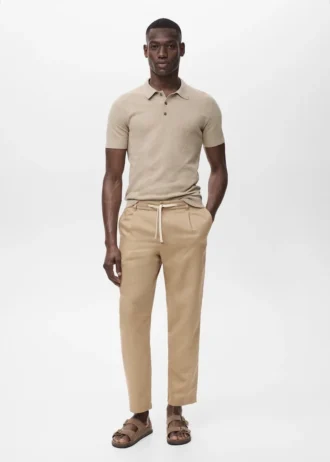 Pantaloni slim fit con coulisse