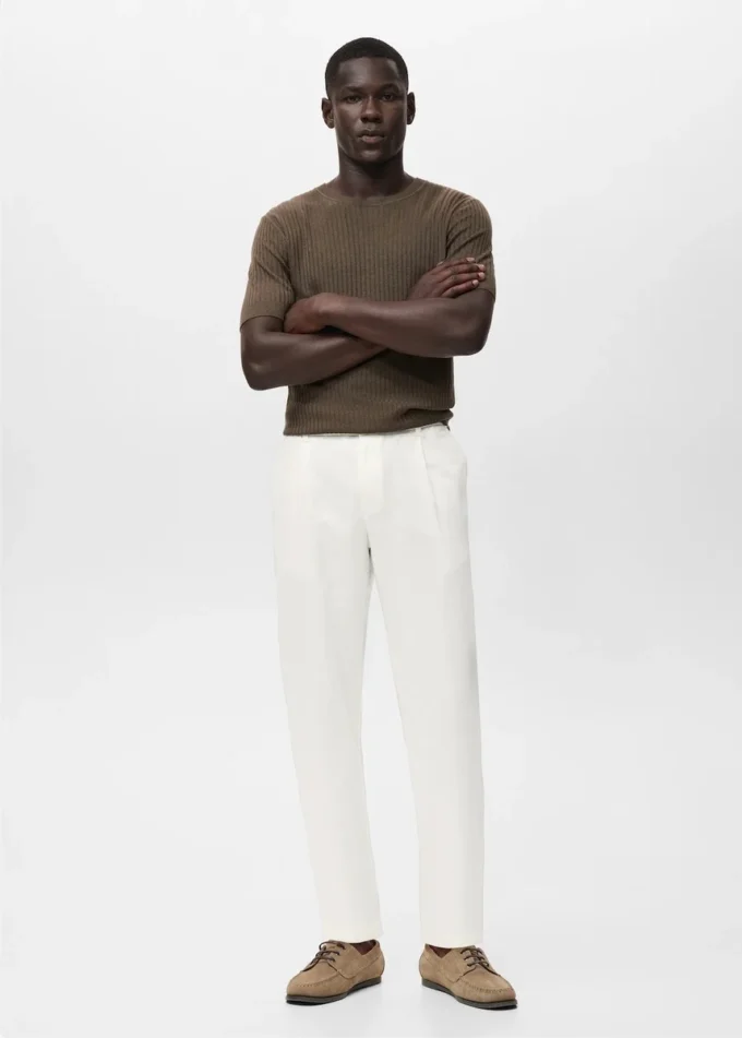 Pantaloni slim fit con coulisse Pantaloni slim fit con coulisse