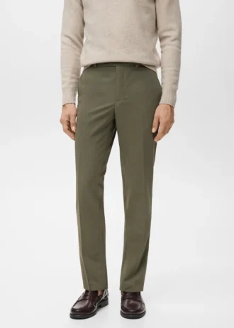 Pantaloni slim fit con pieghe Pantaloni slim fit con pieghe