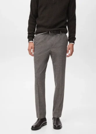 Pantaloni slim fit in flanella