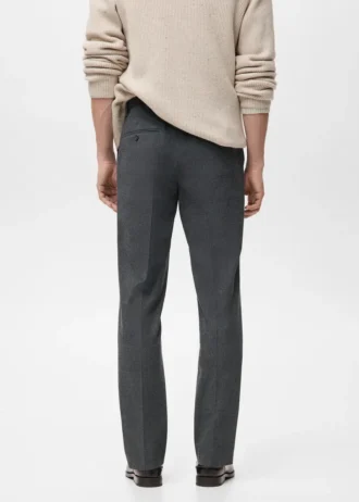 Pantaloni slim fit in flanella