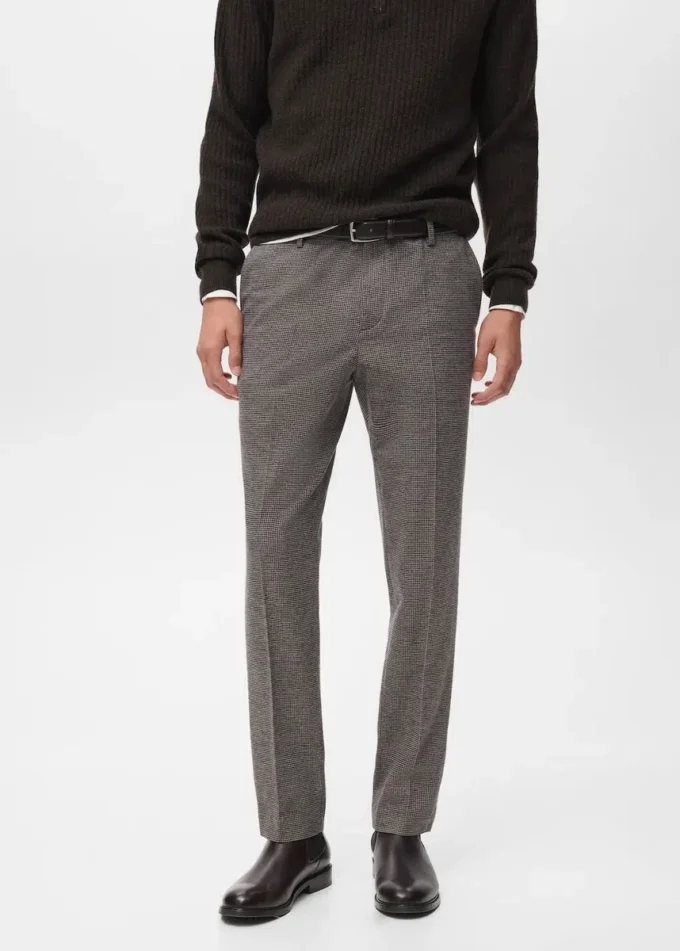 Pantaloni slim fit in flanella Pantaloni slim fit in flanella