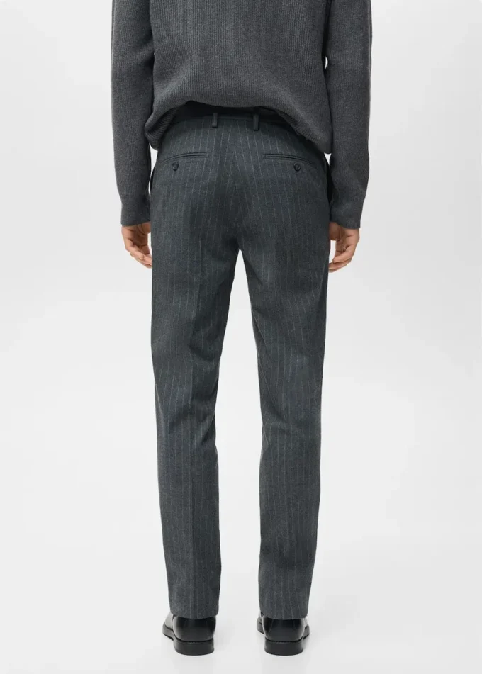 Pantaloni slim fit in flanella Pantaloni slim fit in flanella