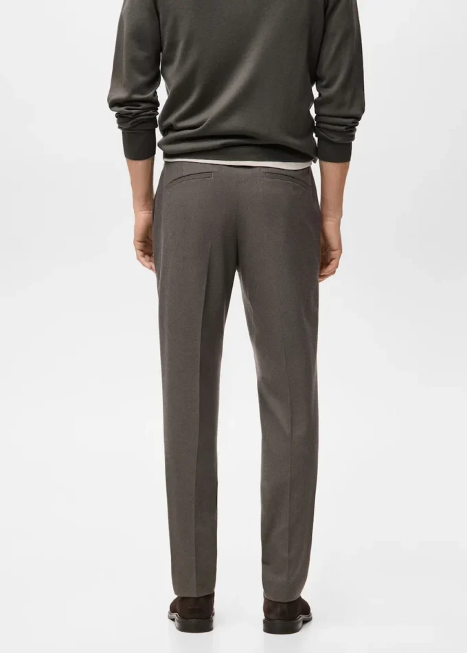 Pantaloni slim fit in flanella Pantaloni slim fit in flanella