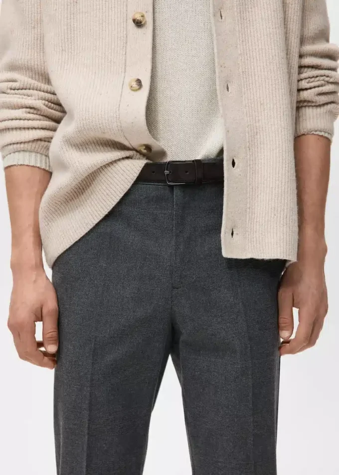 Pantaloni slim fit in flanella Pantaloni slim fit in flanella