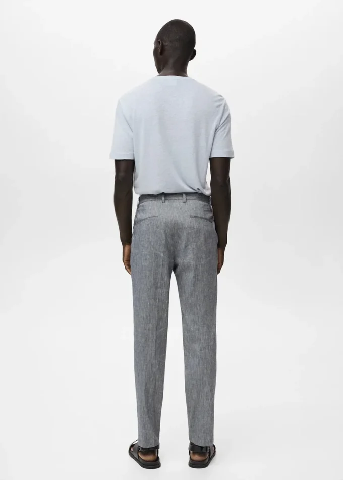 Pantaloni slim fit in lino Pantaloni slim fit in lino