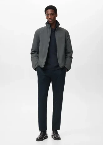 Pantaloni slim fit in tessuto elasticizzato con coulisse Pantaloni slim fit in tessuto elasticizzato con coulisse