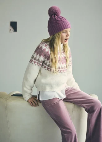 Pantaloni svasati in finto velluto