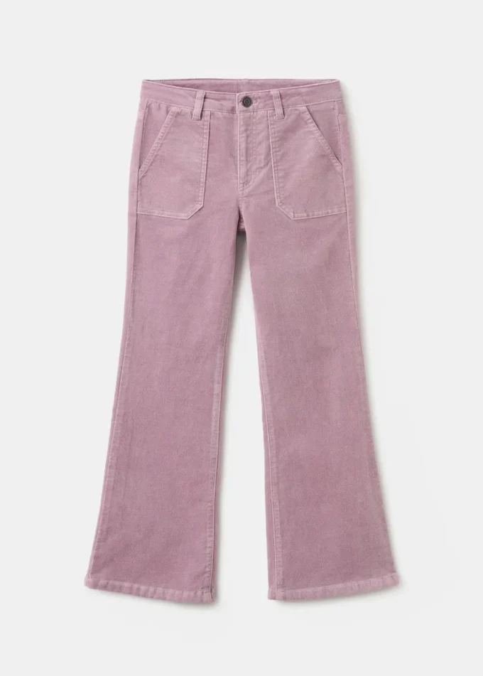 Pantaloni svasati in finto velluto Pantaloni svasati in finto velluto