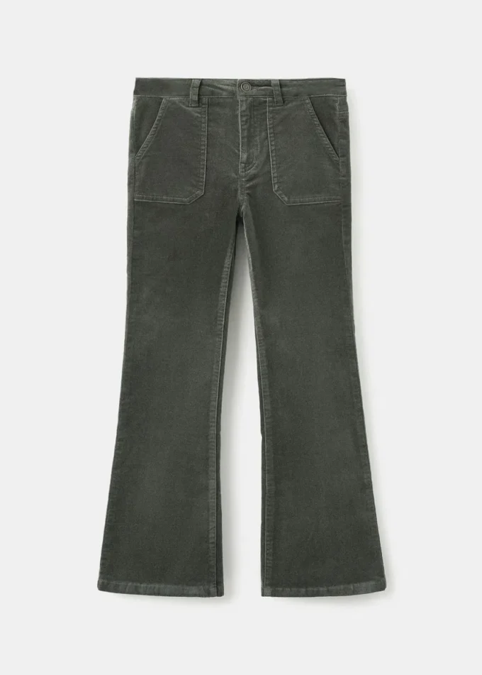 Pantaloni svasati in finto velluto Pantaloni svasati in finto velluto