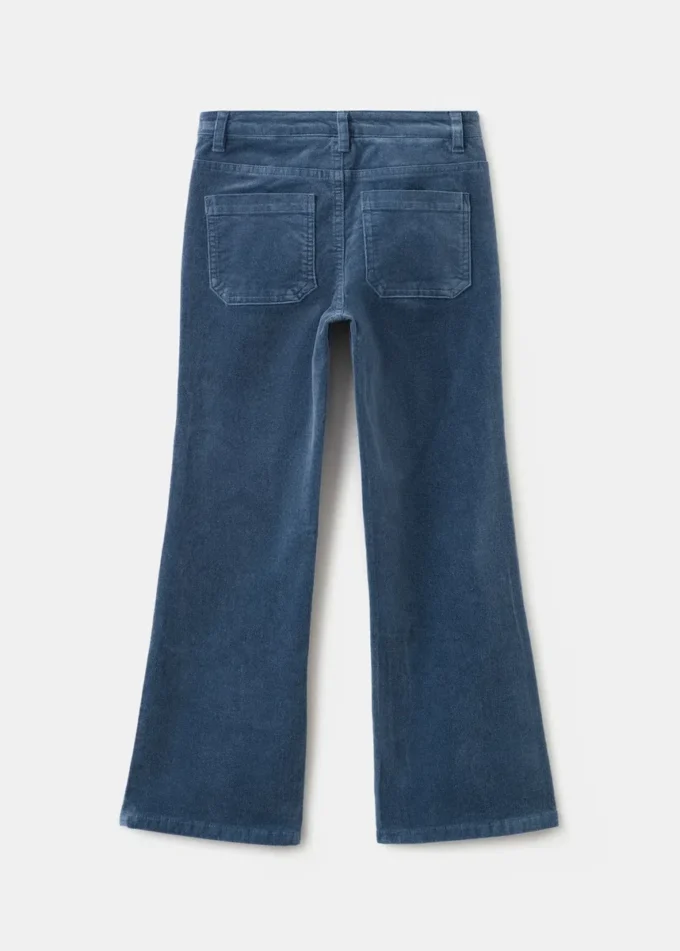 Pantaloni svasati in finto velluto Pantaloni svasati in finto velluto