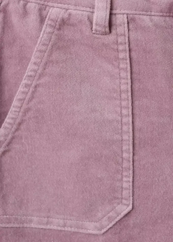 Pantaloni svasati in finto velluto Pantaloni svasati in finto velluto