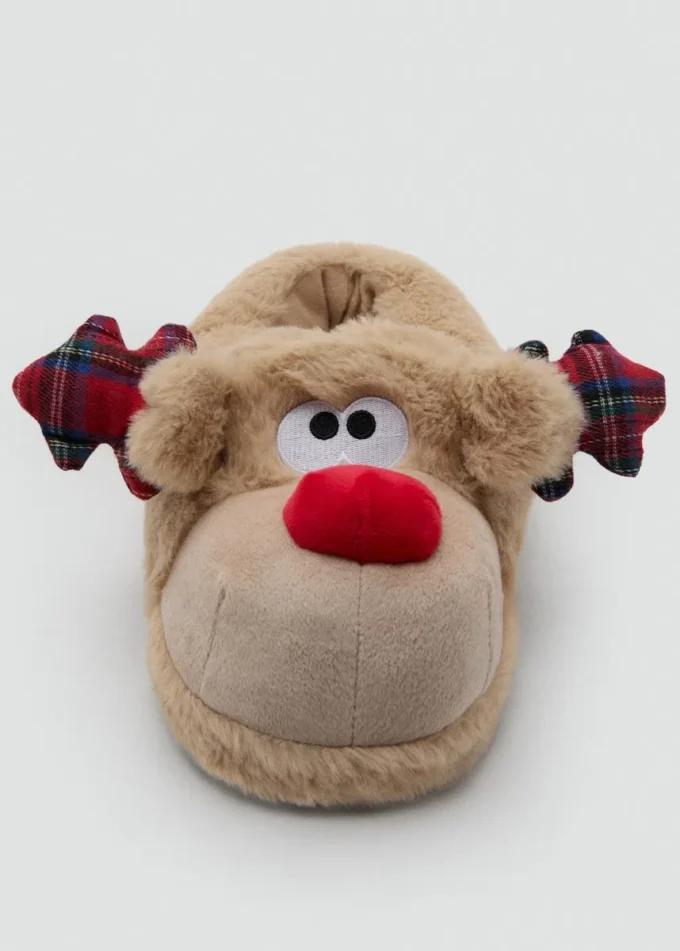 Pantofole con renna Pantofole con renna