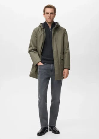 Parka trapuntato con cappuccio idrorepellente