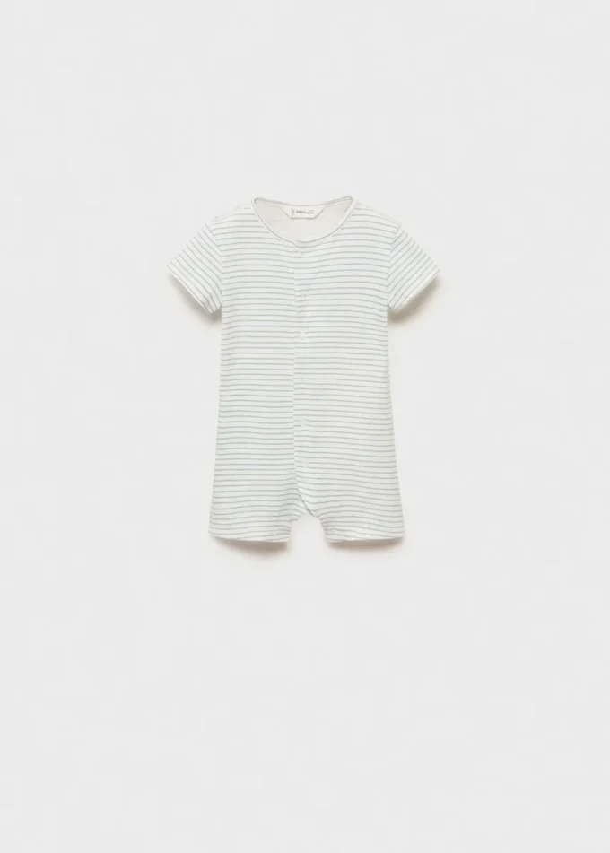 Pigiama a body a righe Pigiama a body a righe