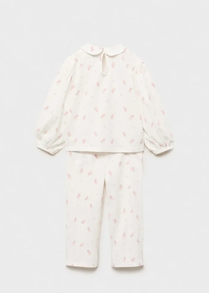 Pigiama con colletto alla Peter Pan stampato Pigiama con colletto alla Peter Pan stampato