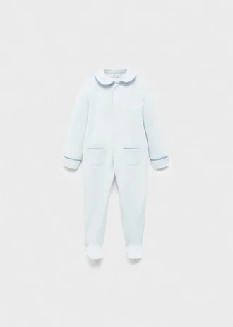 Pigiama con collo a barchetta e tasche