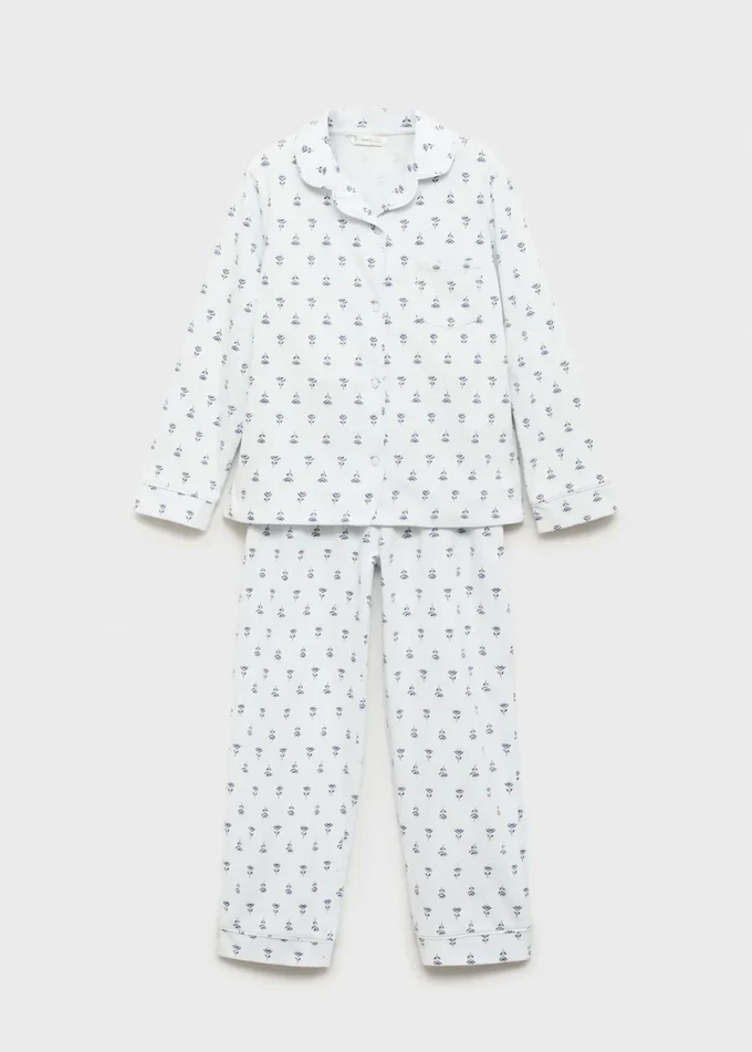 Pigiama con stampa floreale