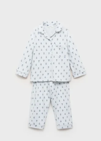 Pigiama con stampa floreale