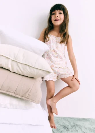 Pigiama con stampa floreale