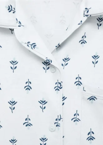 Pigiama con stampa floreale