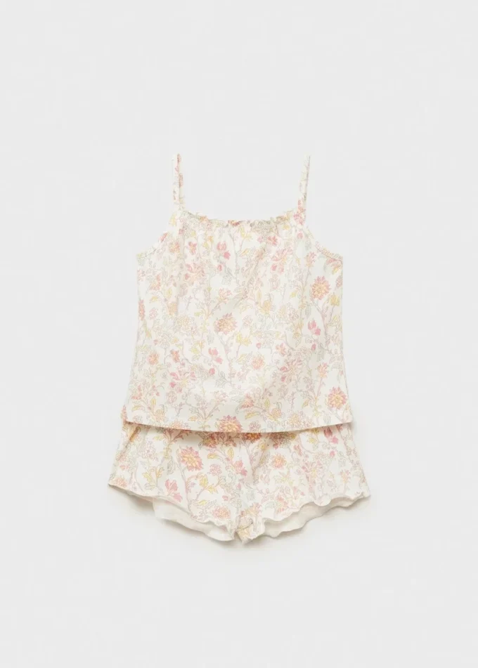 Pigiama con stampa floreale