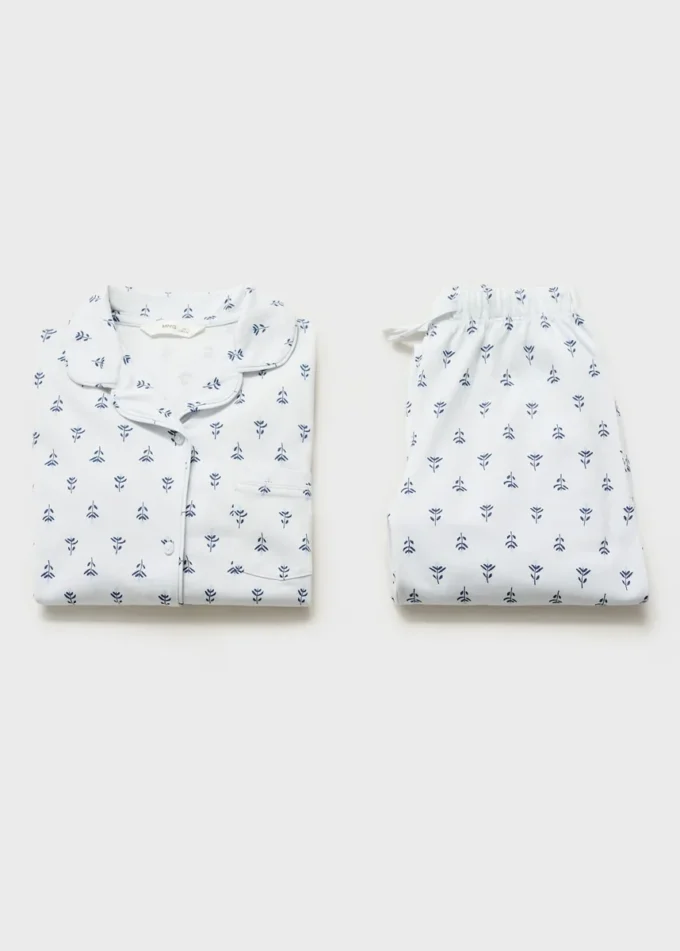 Pigiama con stampa floreale