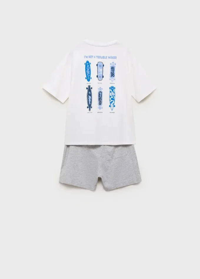 Pigiama corto a due pezzi