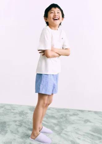 Pigiama corto a righe